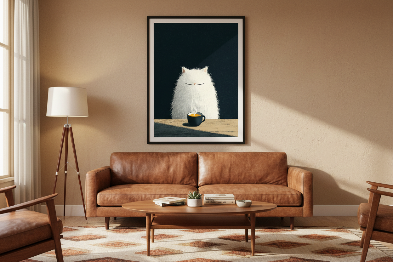 Kaffe Plakat 103 i stue