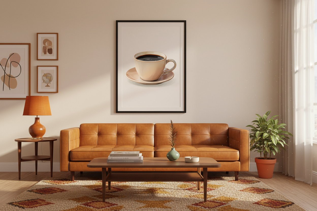 Kaffe Plakat 111 i stue