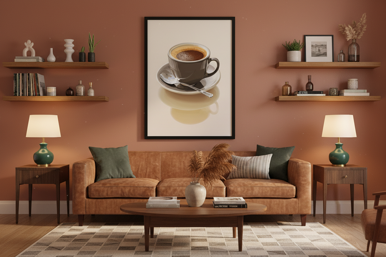 Kaffe Plakat 112 i stue