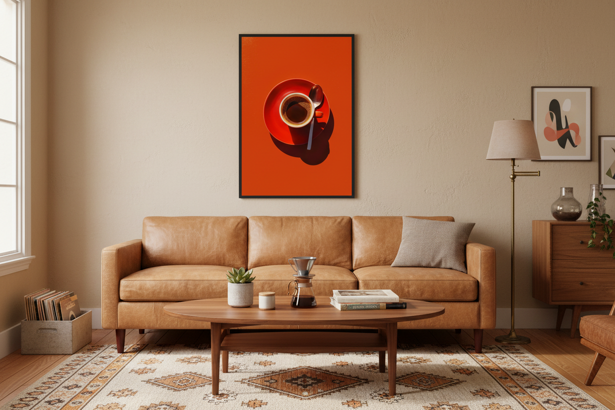 Kaffe Plakat 53 i stue