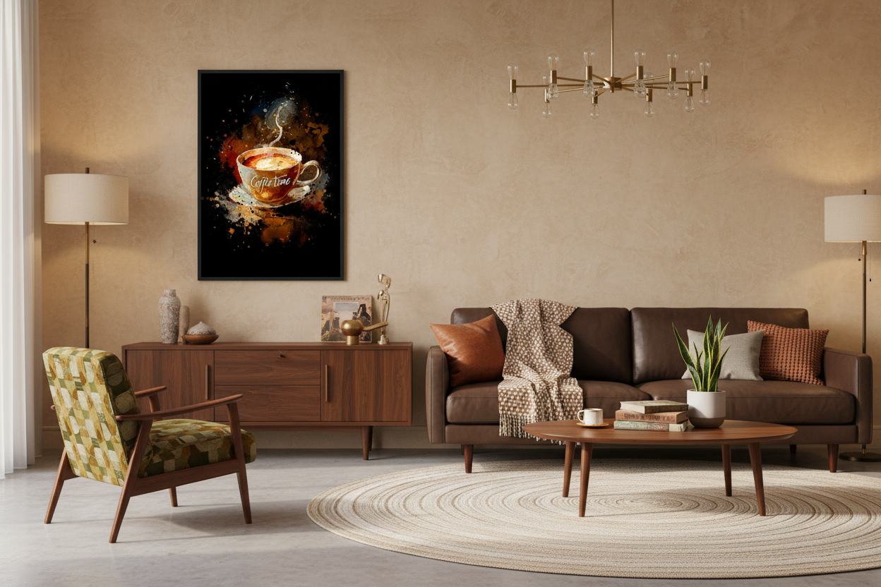 Kaffe Plakat 58 i stue