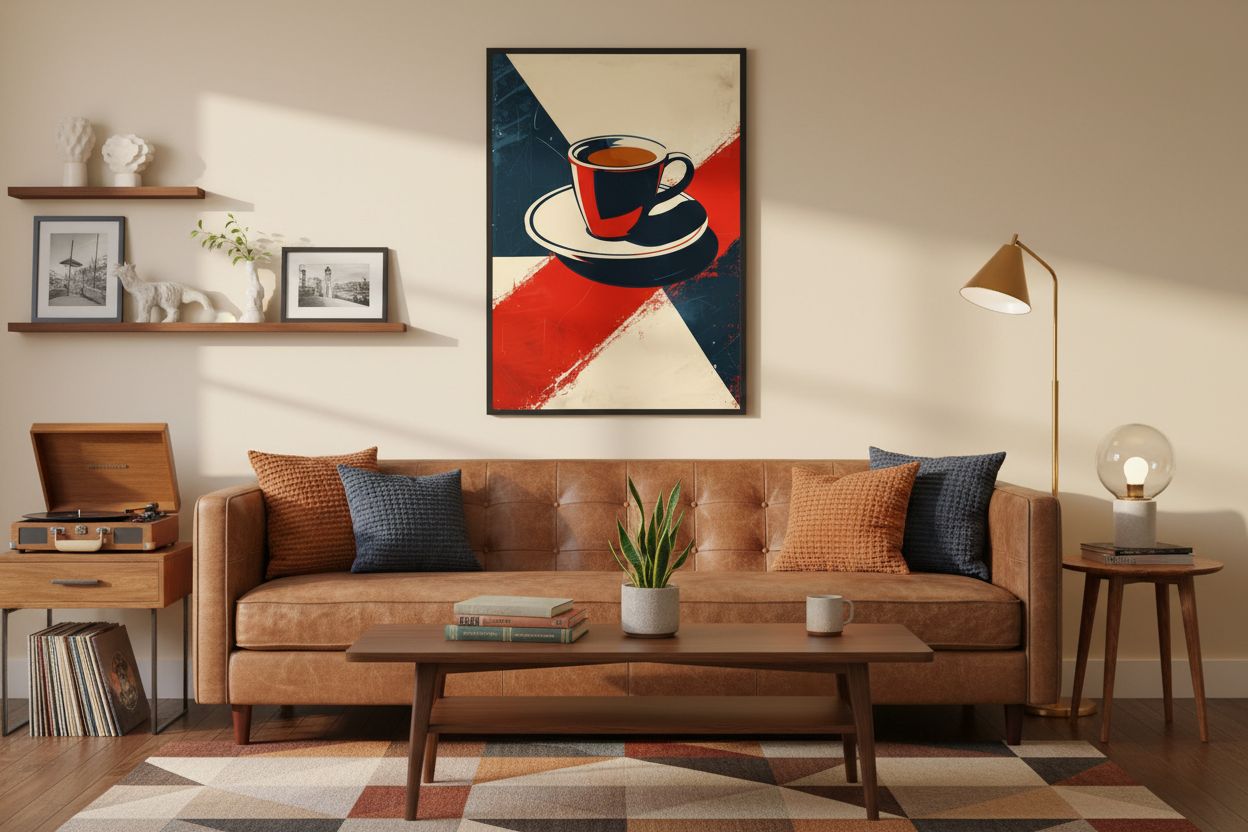 Kaffe Plakat 61 i stue