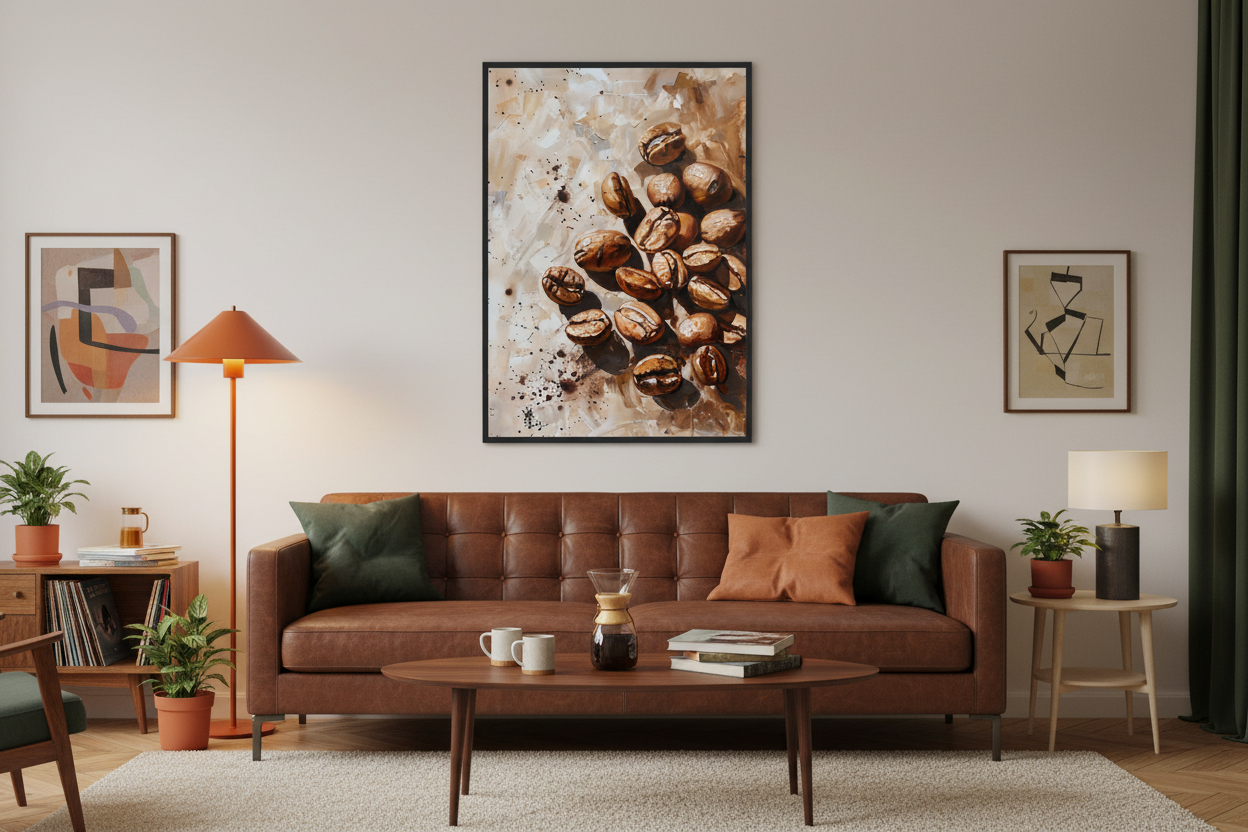 Kaffe Plakat 63 i stue