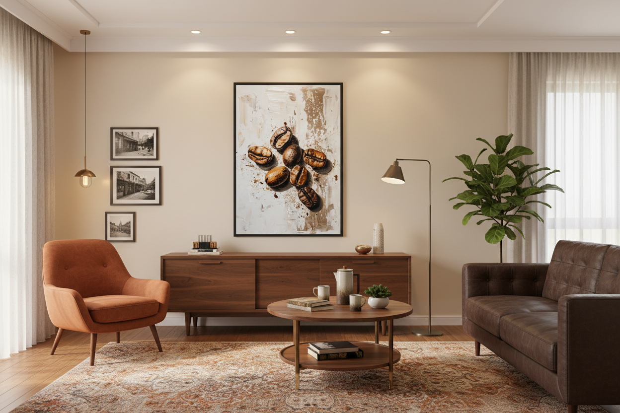 Kaffe Plakat 67 i stue