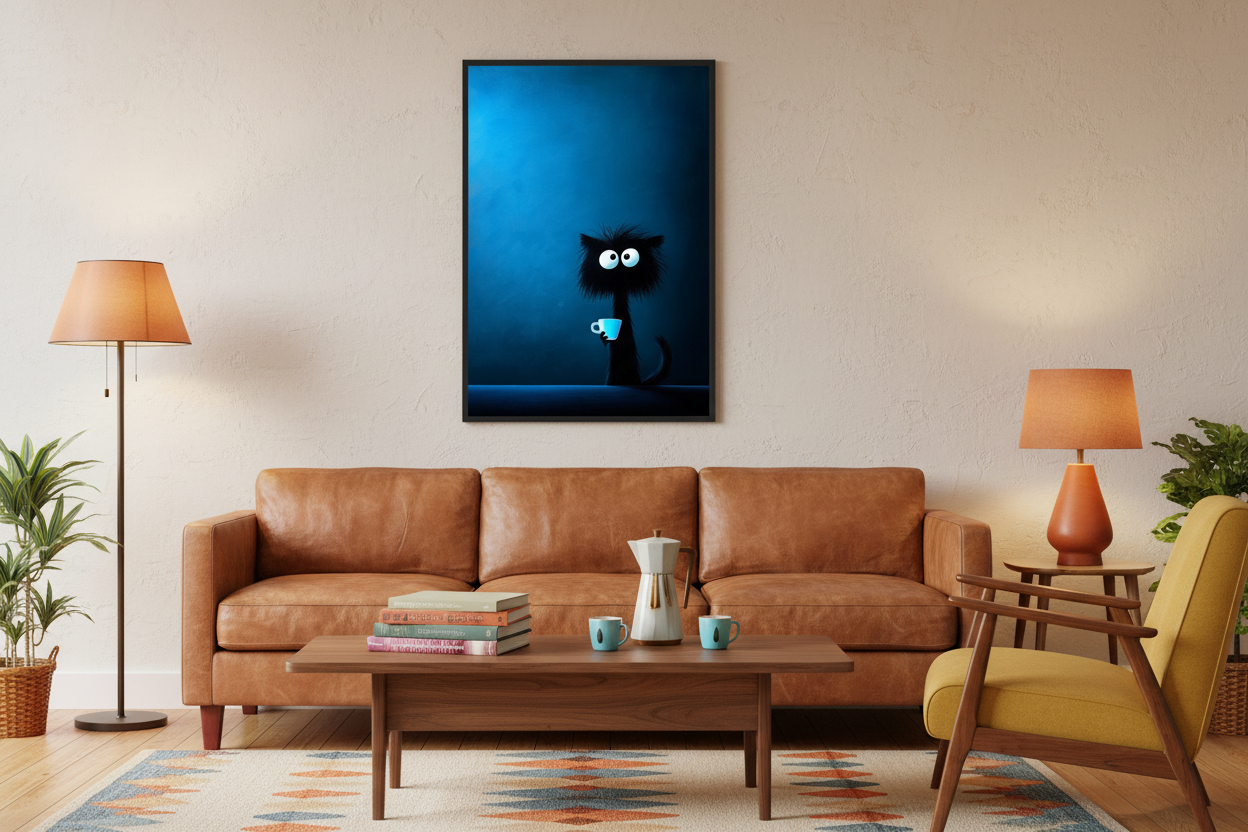 Kaffe Plakat 77 i stue