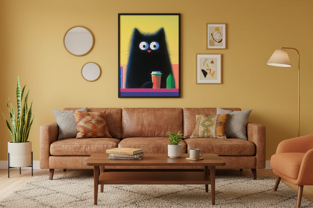 Kaffe Plakat 80 i stue