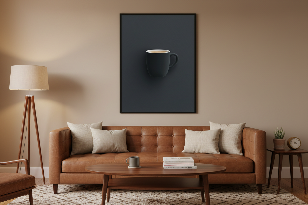 Kaffe Plakat 83 i stue