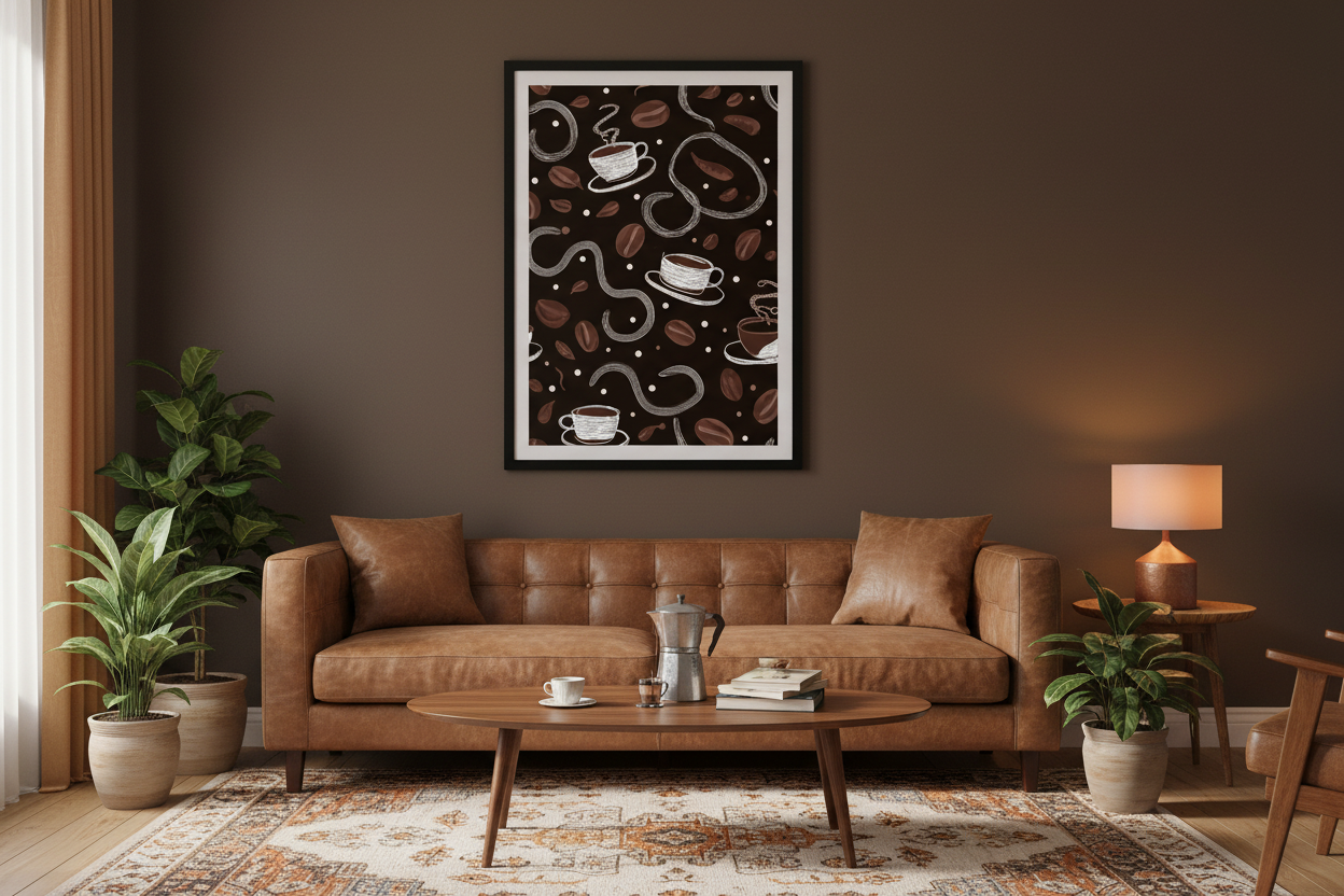 Kaffe Plakat 86 i stue