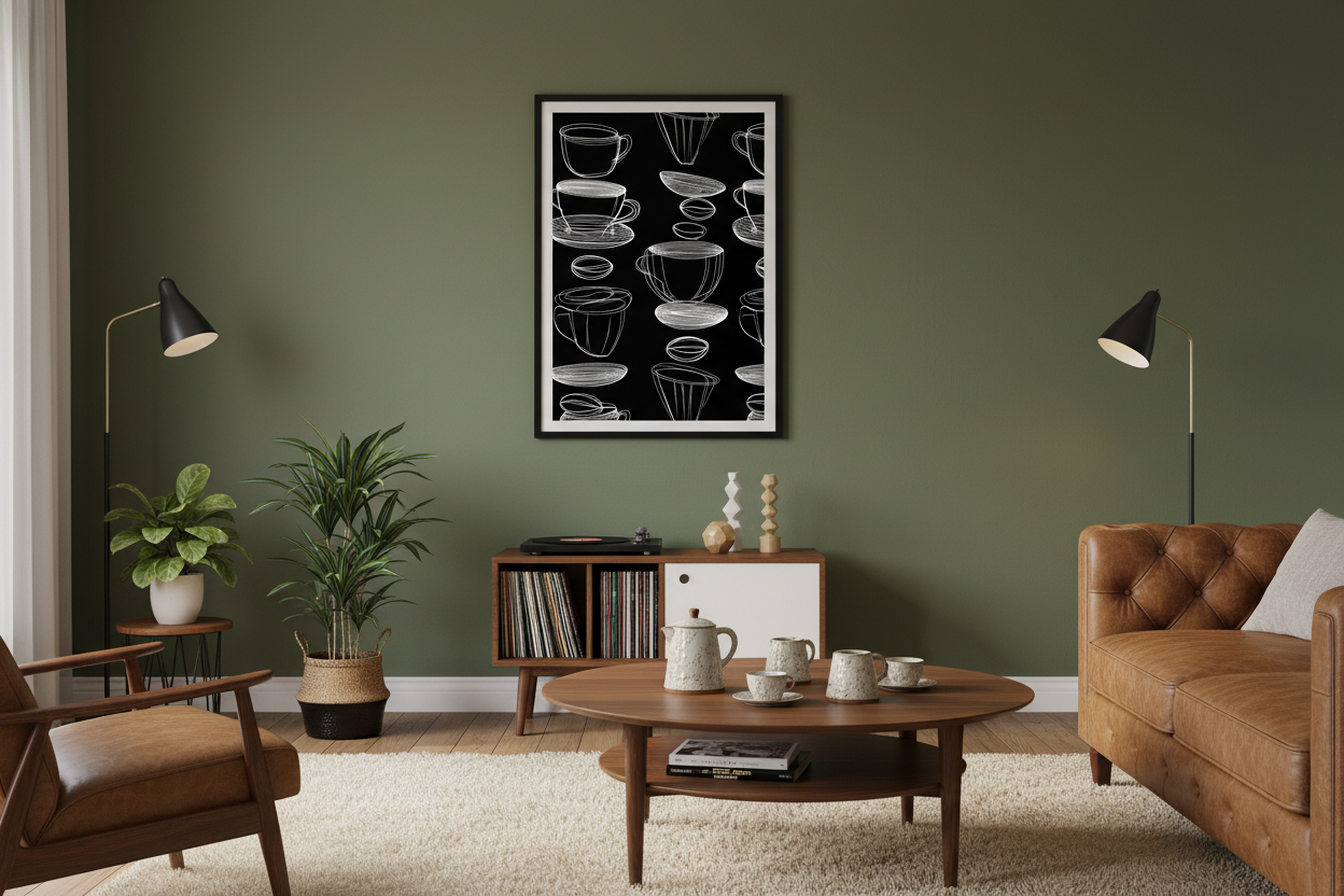 Kaffe Plakat 87 i stue