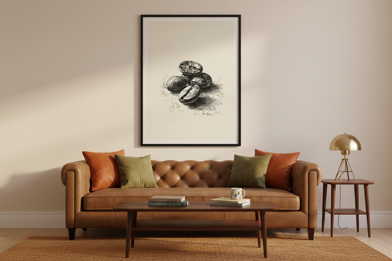 Kaffe Plakat 91 i stue