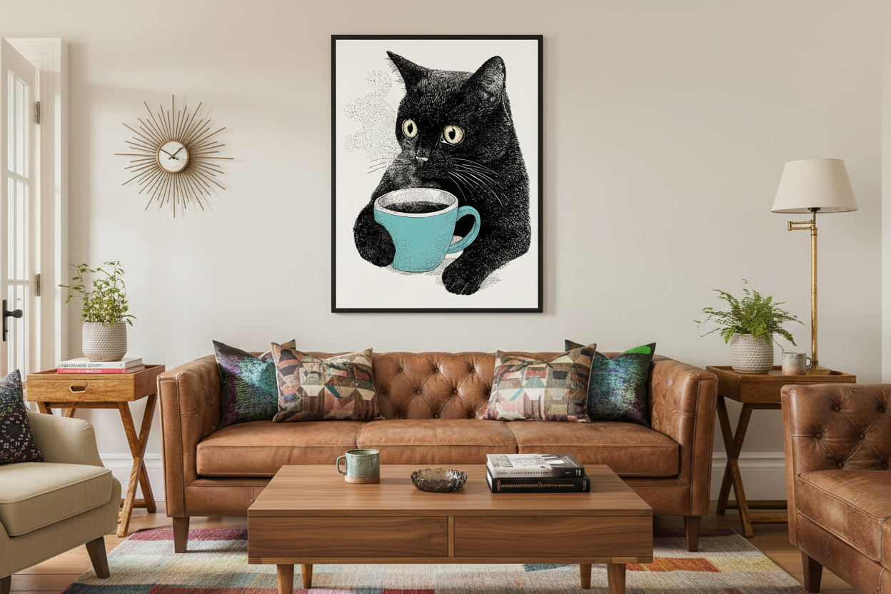 Kaffe Plakat 94 i stue