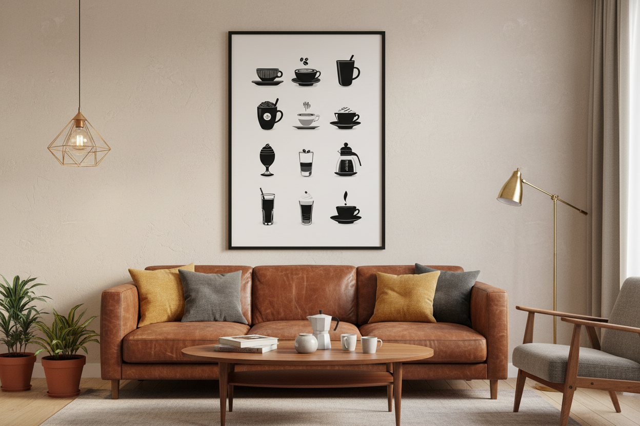 Kaffe Plakat 97 i stue