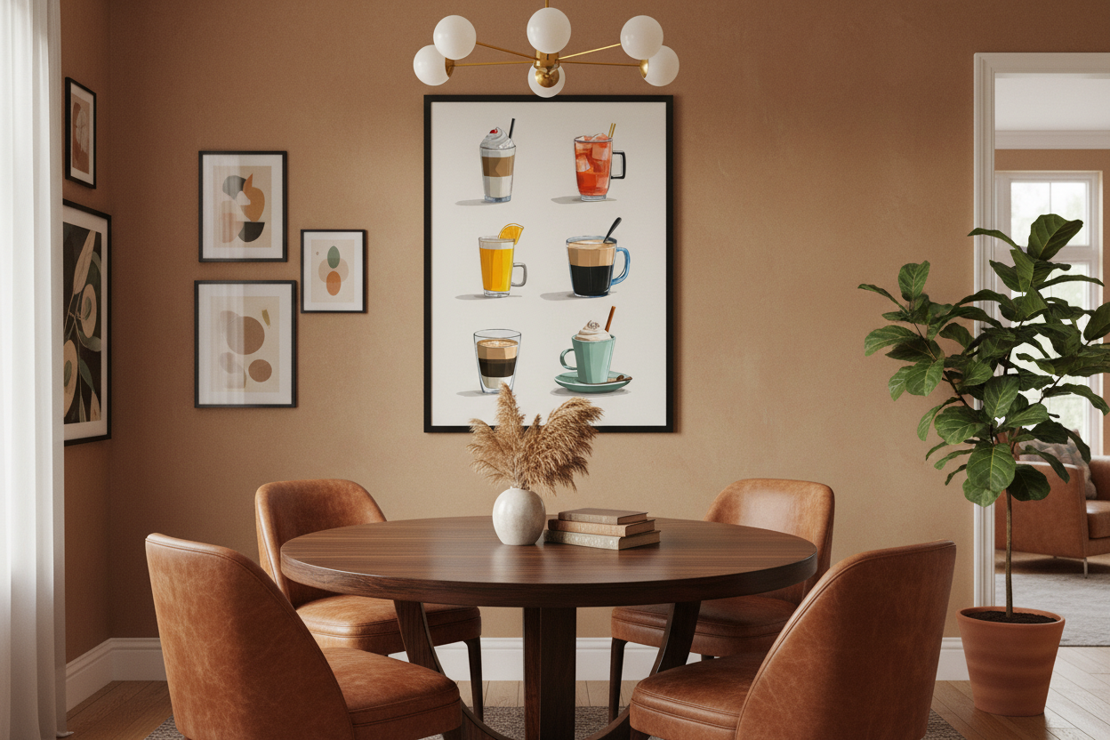 Kaffe Plakat 98 i spisestue