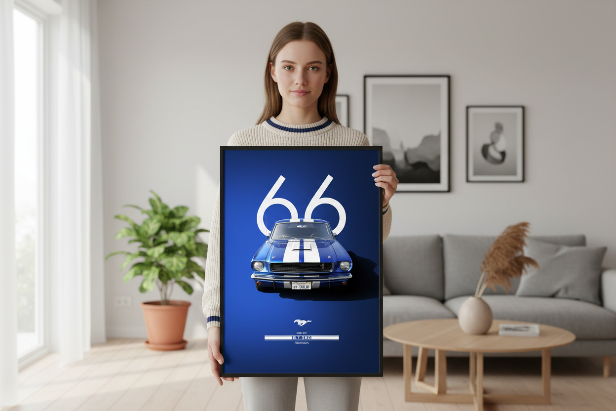 Kvinde med plakat