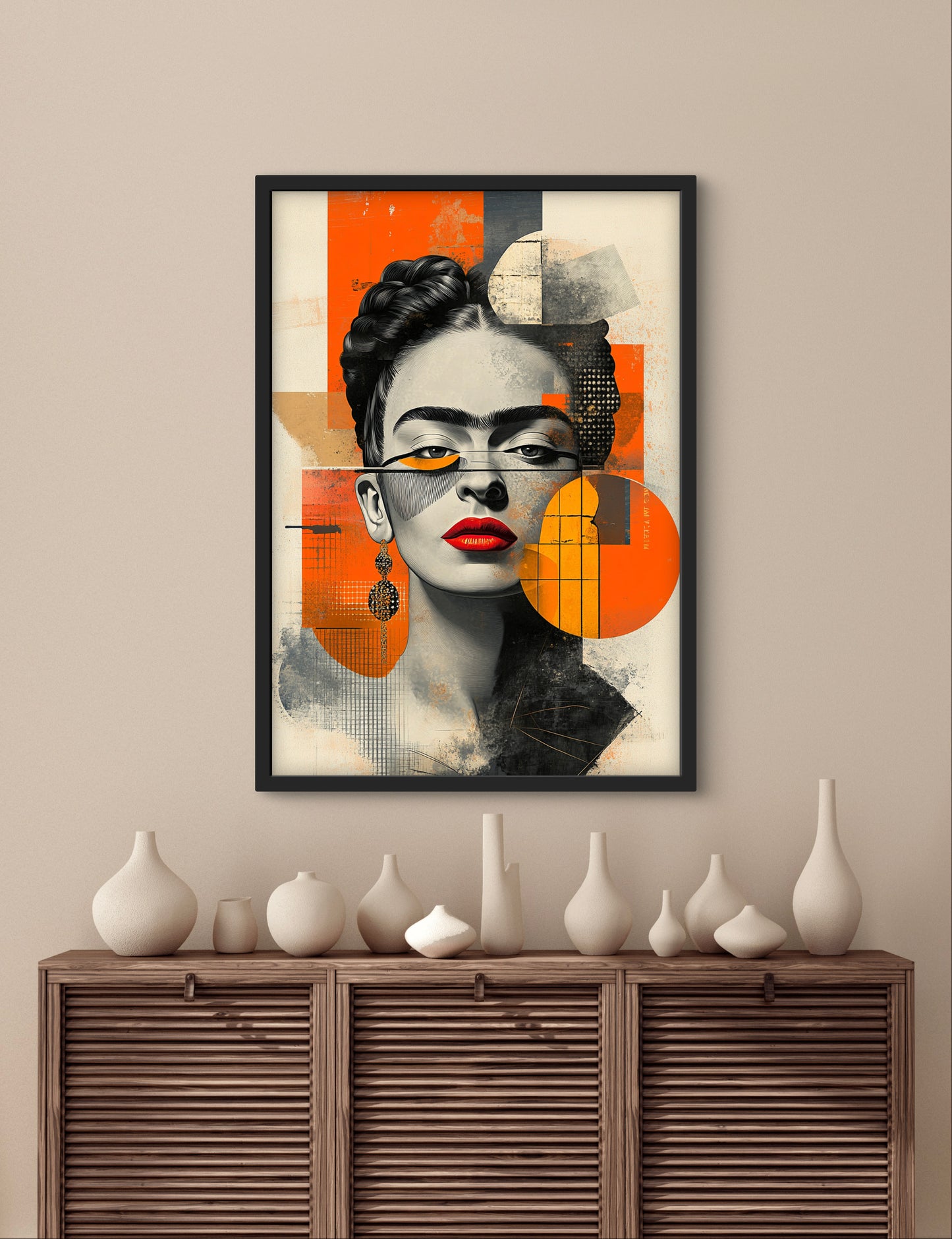 Portræt Plakat 86 - Grafisk Elegance