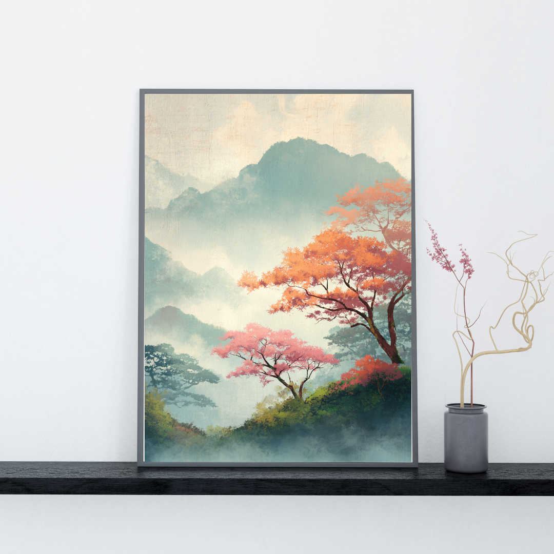 Japansk Plakat 81 - Silent Mountains