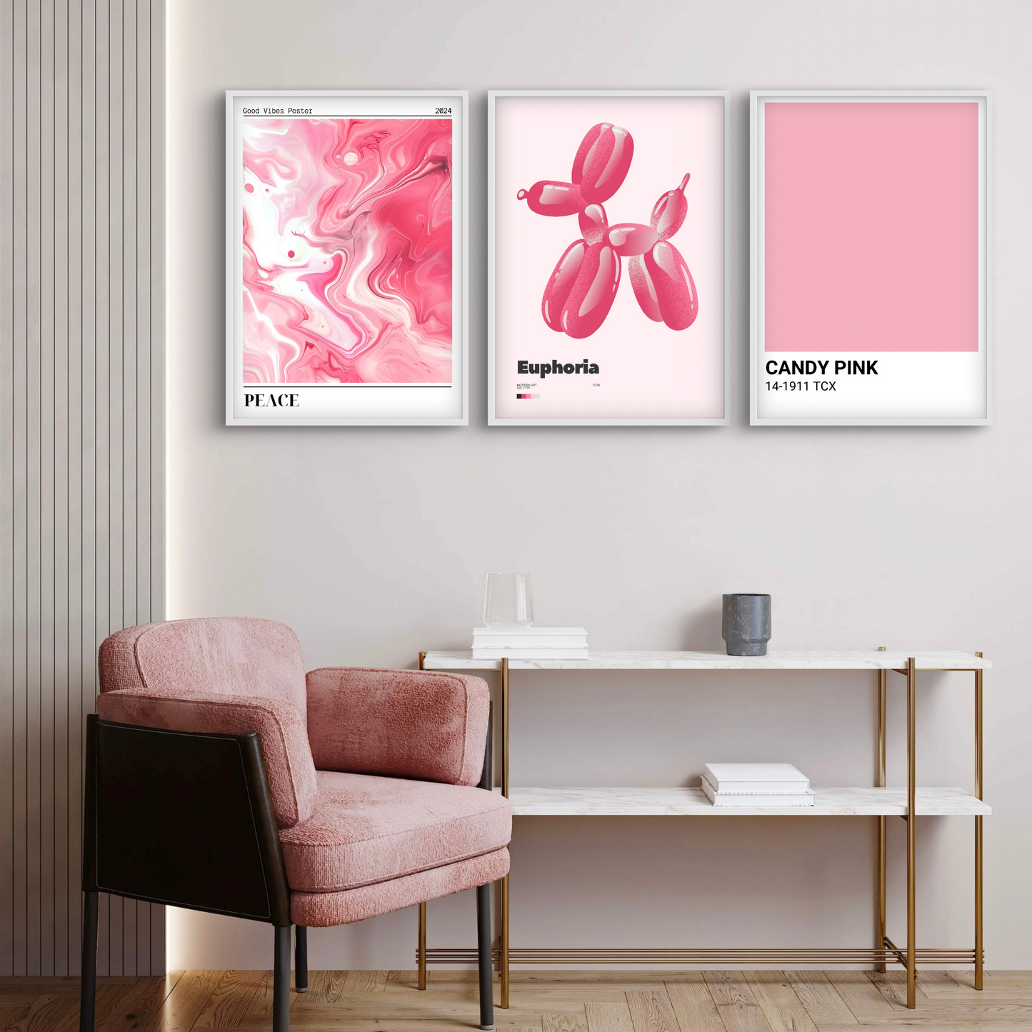 Trendy Pink - Plakatsæt