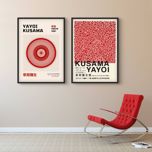 Yayoi Kusama plakater – kunstneriske ikoner i hjemmet