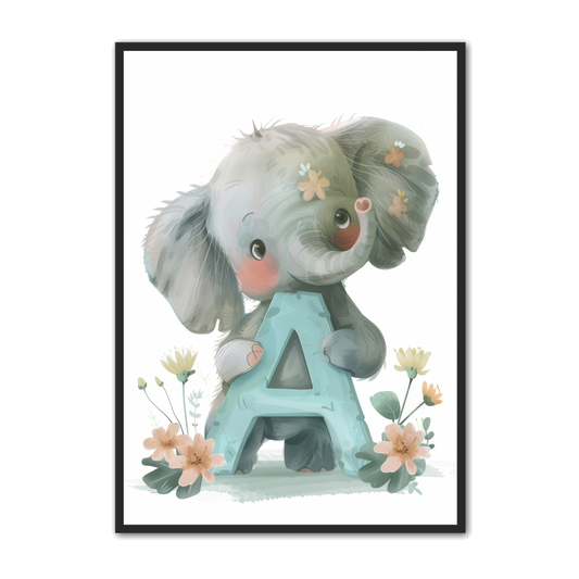 A Bogstav Plakat 26 - Elefant