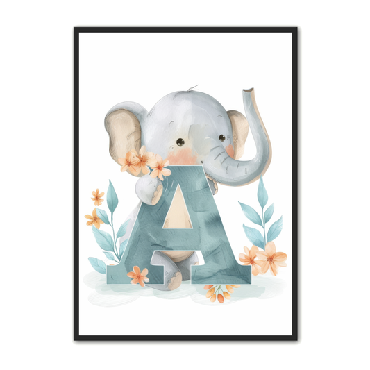 A Bogstav Plakat 27 - Elefant