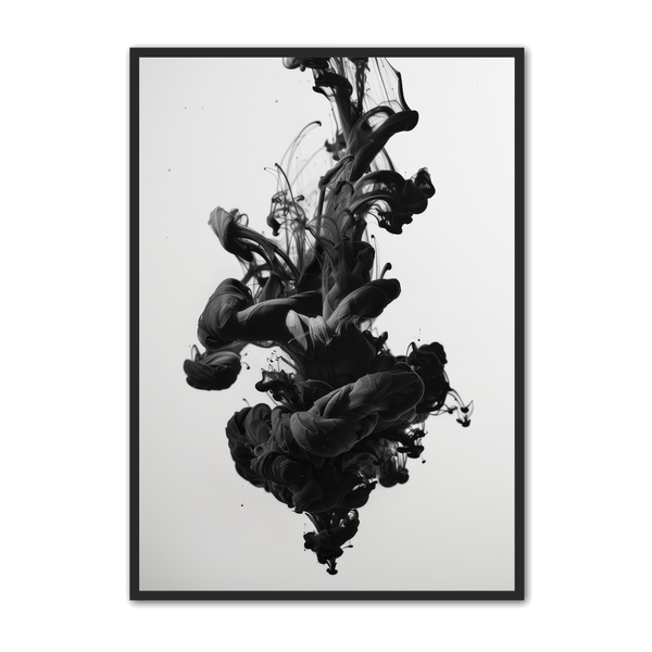 Abstrakt Plakat Black Ink