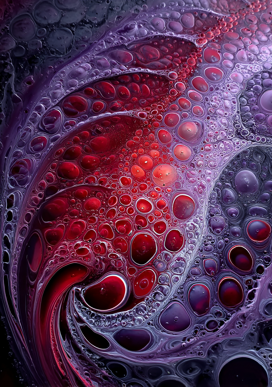 Abstrakt Plakatsæt – Crimson Waves