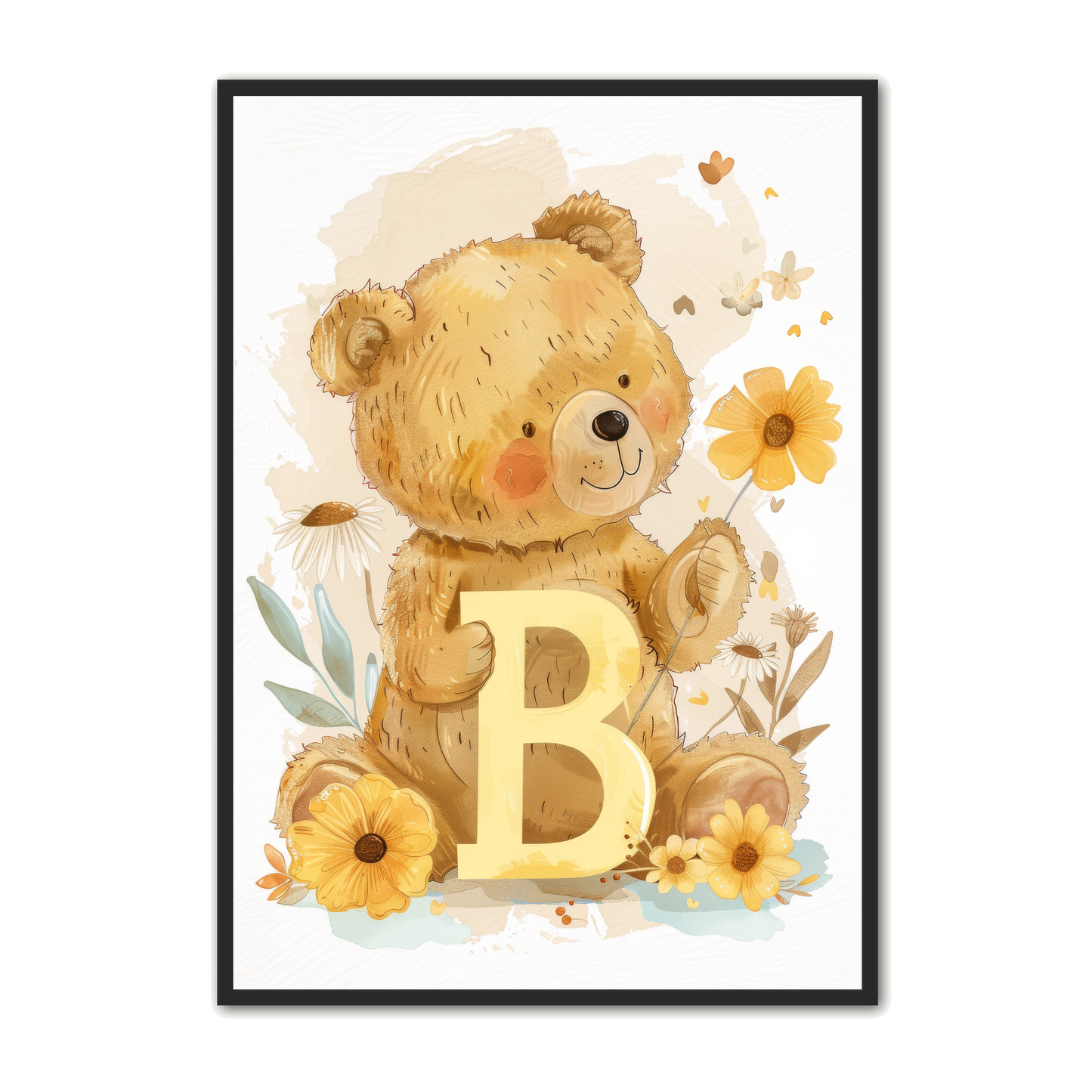B Bogstav Plakat 8 - Bjørn