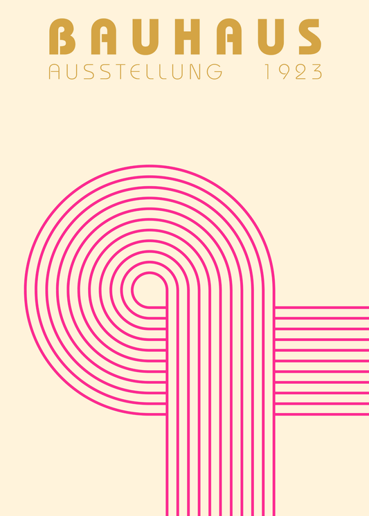 Bauhaus Plakat 21 – Geometrisk Retroform