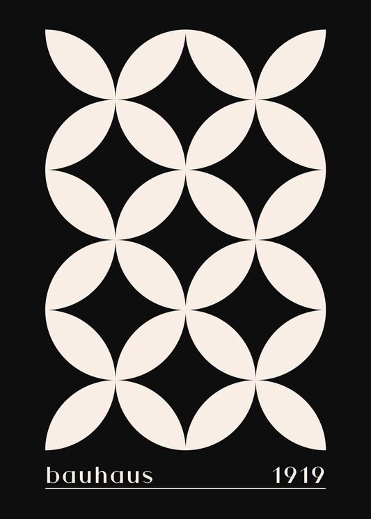 Bauhaus Plakat 35 – Sort Organisk Gentagelse