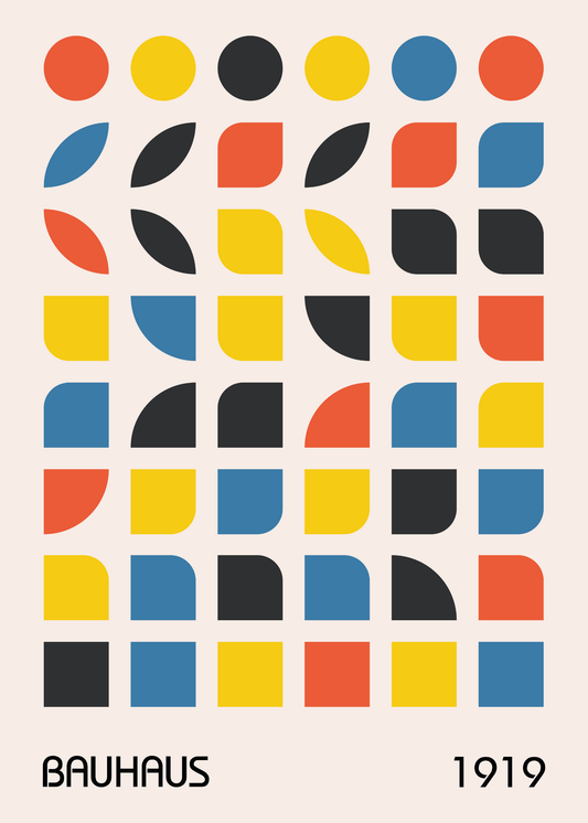 Bauhaus Plakat 51 – Geometrisk Farvesystem 1919
