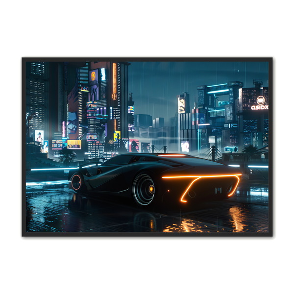 Bil Plakat Cyberpunk