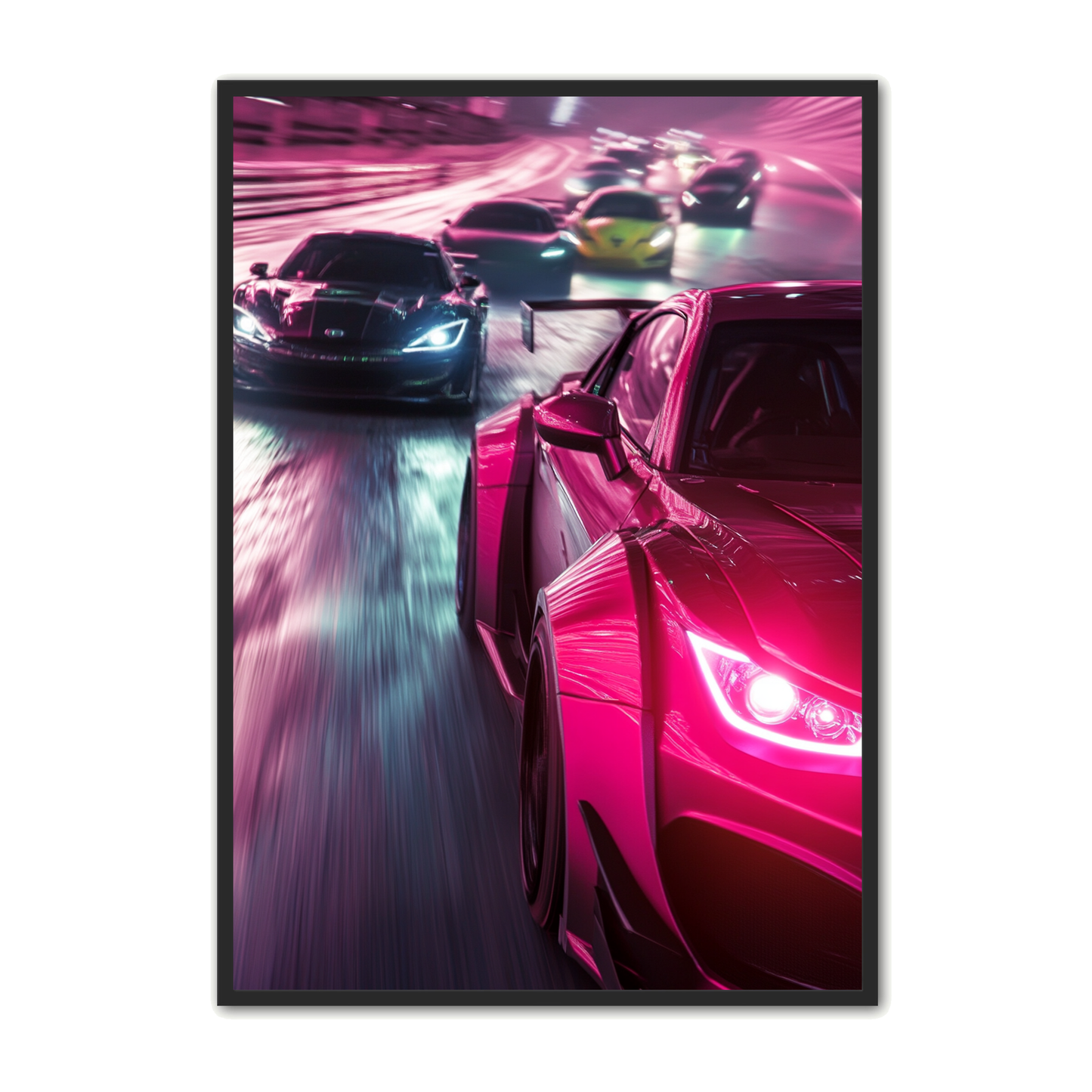 Bil Plakat 64 - Pink Fart og Elegance