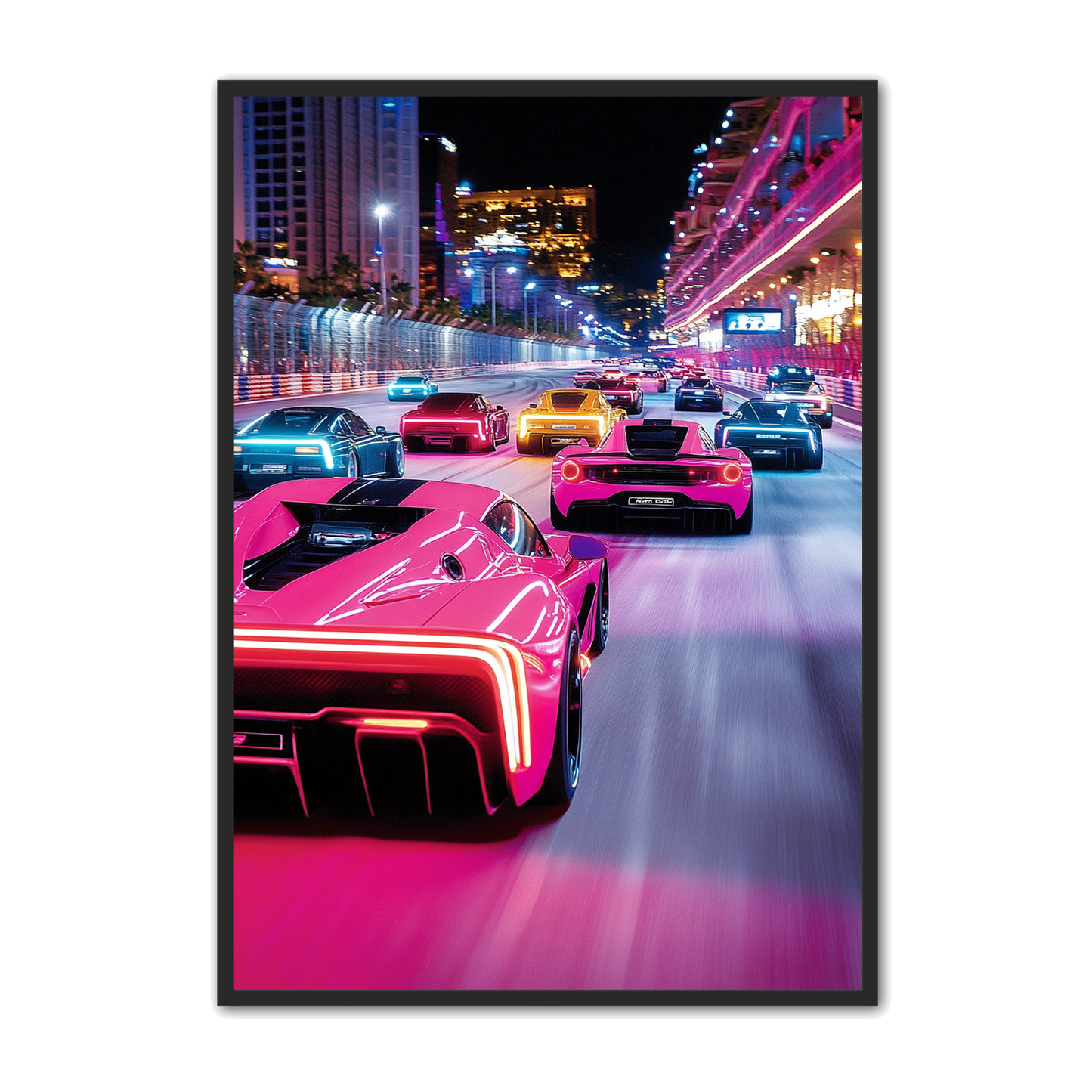 Bil Plakat 84 - Neon Natrace