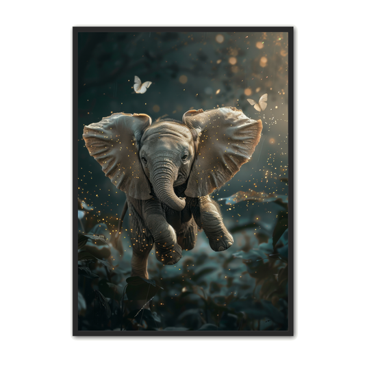 Elefant Plakat 1 - Børneplakat