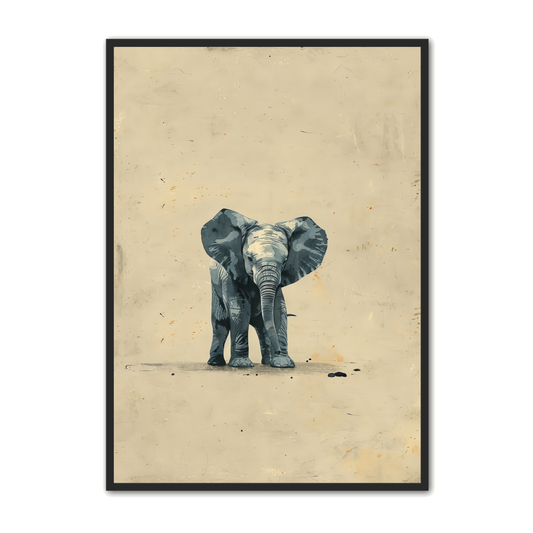 Elefant Plakat 14 - Børneplakat