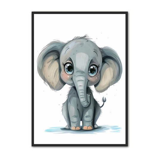 Elefant Plakat 19 - Børneplakat