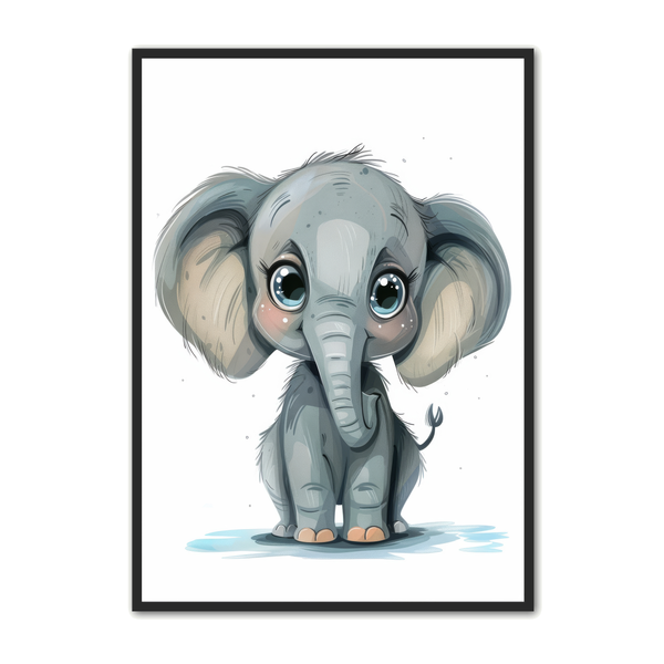 Billede af Elefant Plakat 19 - Børneplakat