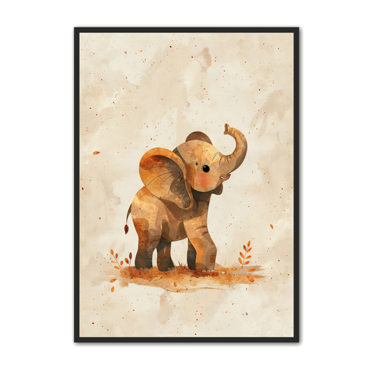 Elefant Plakat 7 - Børneplakat