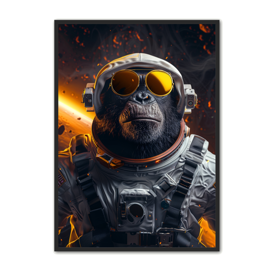 Fantasi Plakat 15 - Gorilla Astronaut