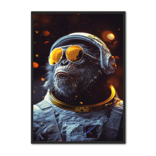 Fantasi Plakat 17 - Gorilla Astronaut