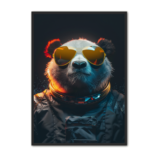 Fantasi Plakat 18 - Panda Astronaut