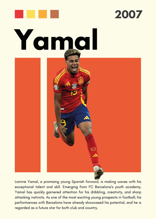 Fodbold Plakat 13 - Yamal