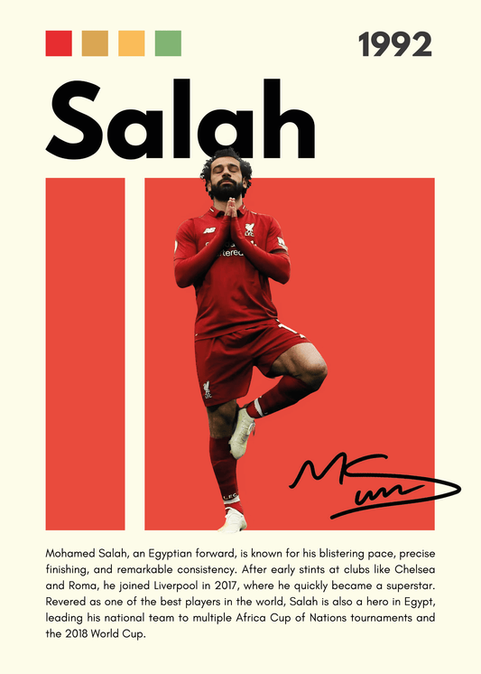 Fodbold Plakat 23 - Salah