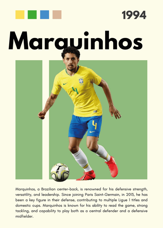 Fodbold Plakat 24 - Marquinhos