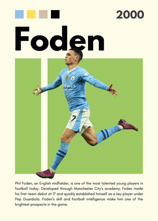 Fodbold Plakat 25 - Foden