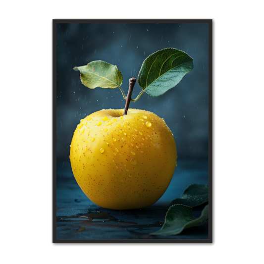 Frugt Plakat 39 - Gult Æble