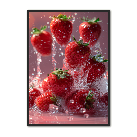 Frugt Plakat 51 - Jordbær