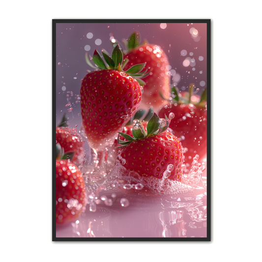 Frugt Plakat 52 - Jordbær