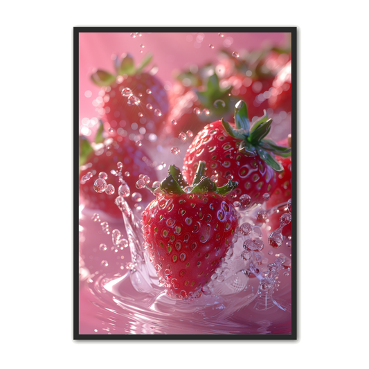 Frugt Plakat 53 - Jordbær