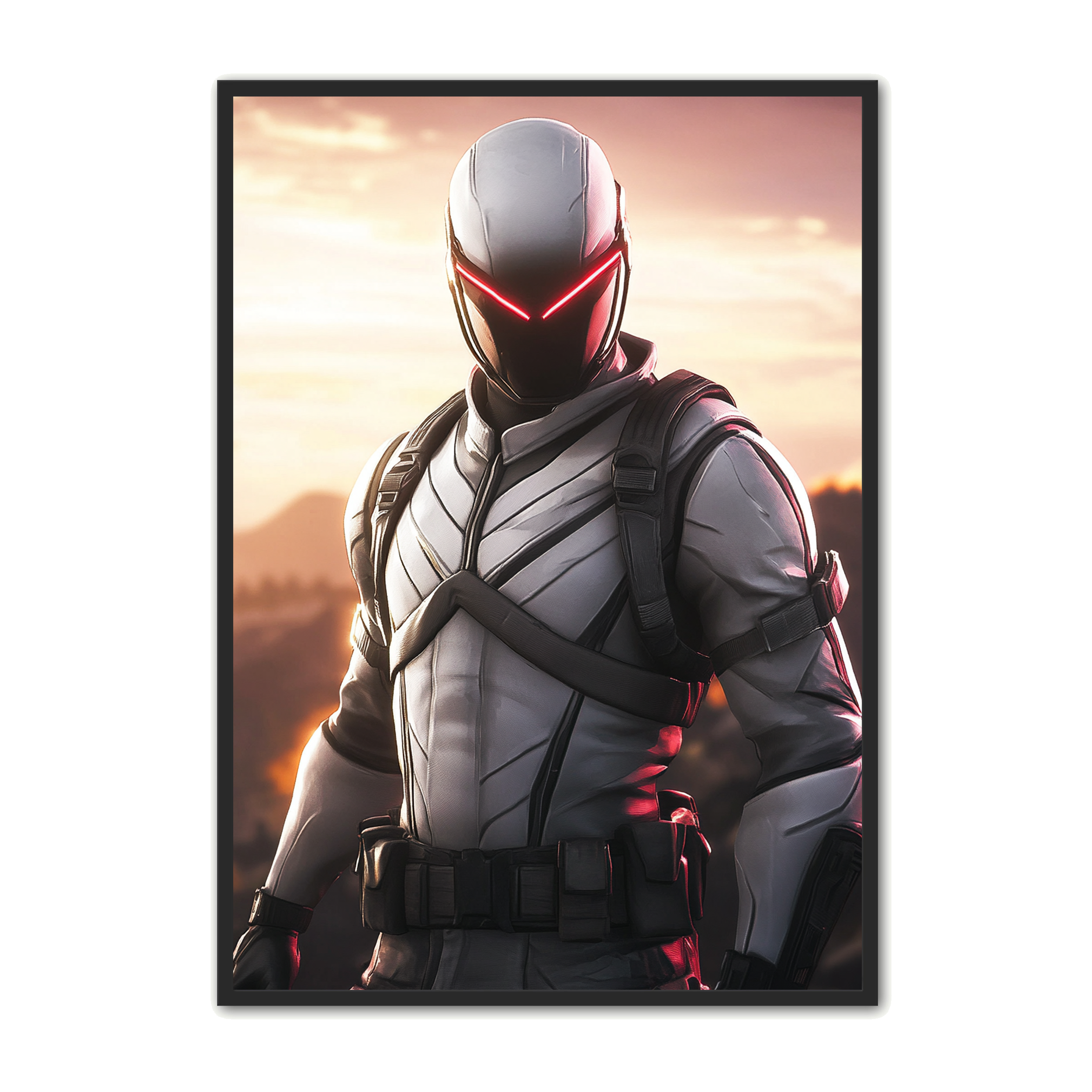 Gamer Plakat 245 | Silver Sentinel | Futuristisk Design – Plakat Portalen